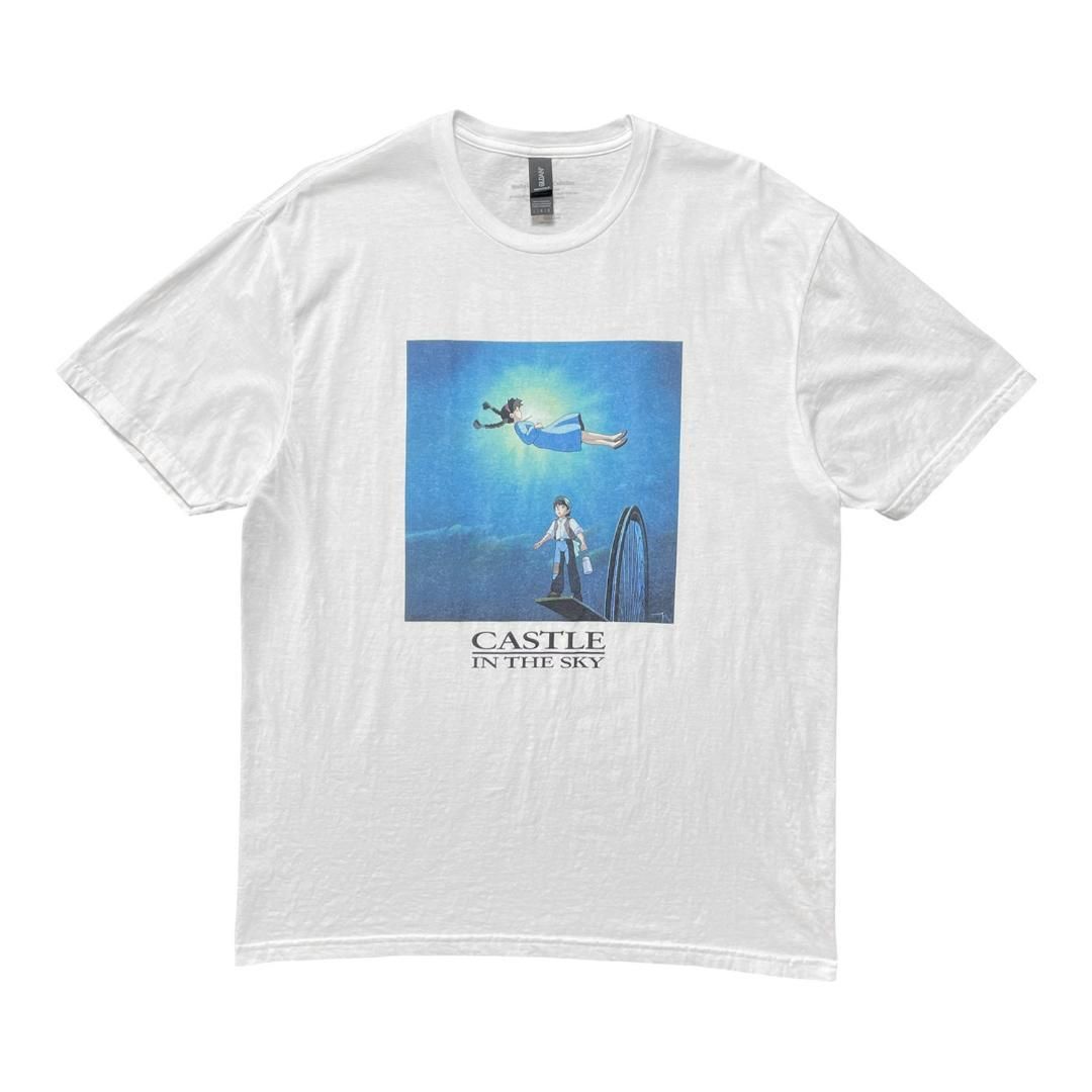 海外版 公式 オフィシャル スタジオジブリ 映画 Castle in the Sky 天空の城ラピュタ シータ パズー Tシャツ メンズL 宮崎駿 BA4295