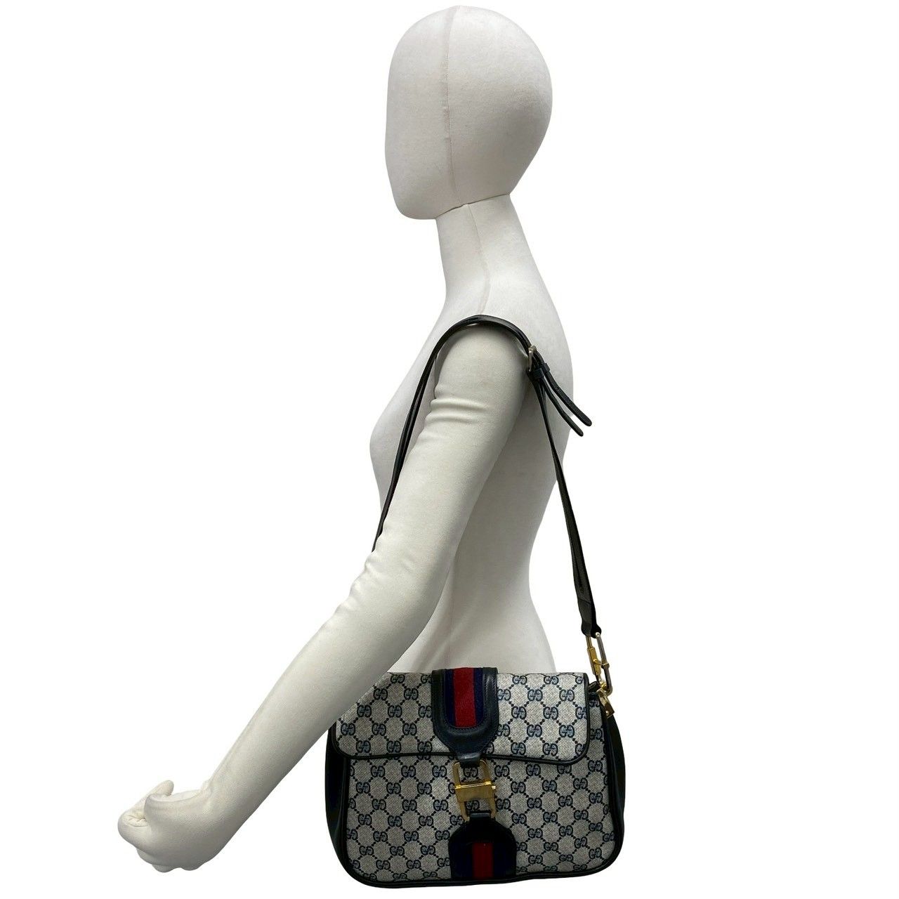 極 美品 GUCCI グッチ オールドグッチ ヴィンテージ シェリーライン GG