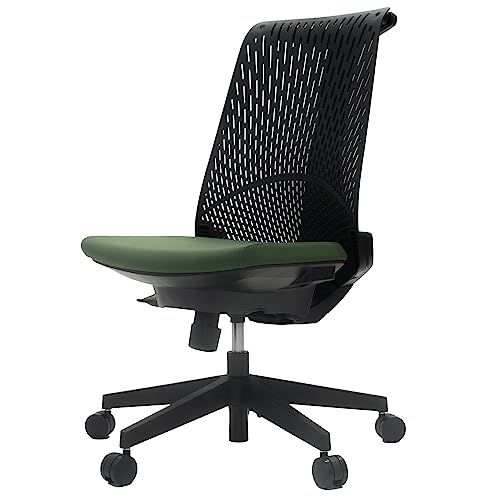 イトーキ サリダ YL6 モスグリーン オフィスチェア【スタイリッシュデザイン/通気性・メッシュ形状のハイバック/こだわりの座面/シンクロロッキング / 360度回転 / 85mm座面上下昇降 / イトーキ品質 / 3年保証 / お客様組立品】 ゲーミングJu