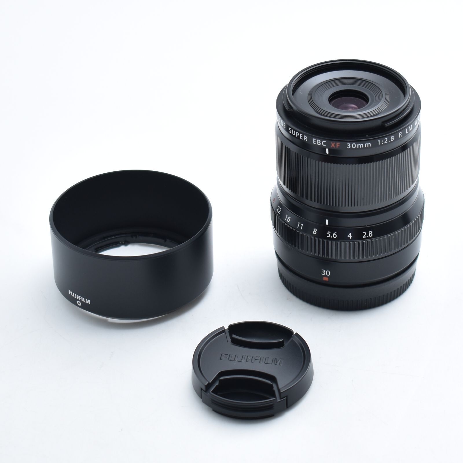 B#12621 富士フイルム(FUJIFILM) X 交換レンズ フジノン 標準マクロ 30mm F2.8 防塵防滴耐低温 リニアモーター(静音) 絞りリング XFレンズ F XF30MMF2.8 R LM WR MACRO
