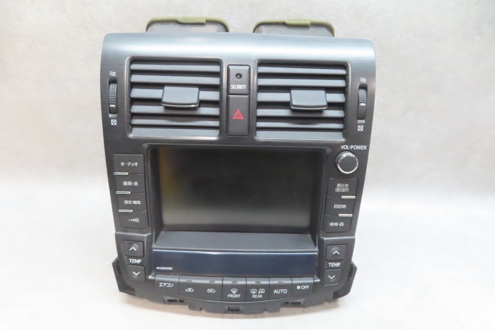 動作保証付★F6752/トヨタ クラウン　86111-30730　HDDナビ マルチモニター GWS204/GRS200/GRS201/GRS202/GRS204　ステー付　本体のみ