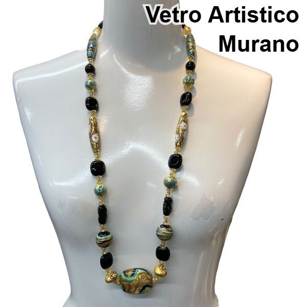 ムラーノ Murano ロングネックレス ヴェネチアンガラス ムラーノグラス 