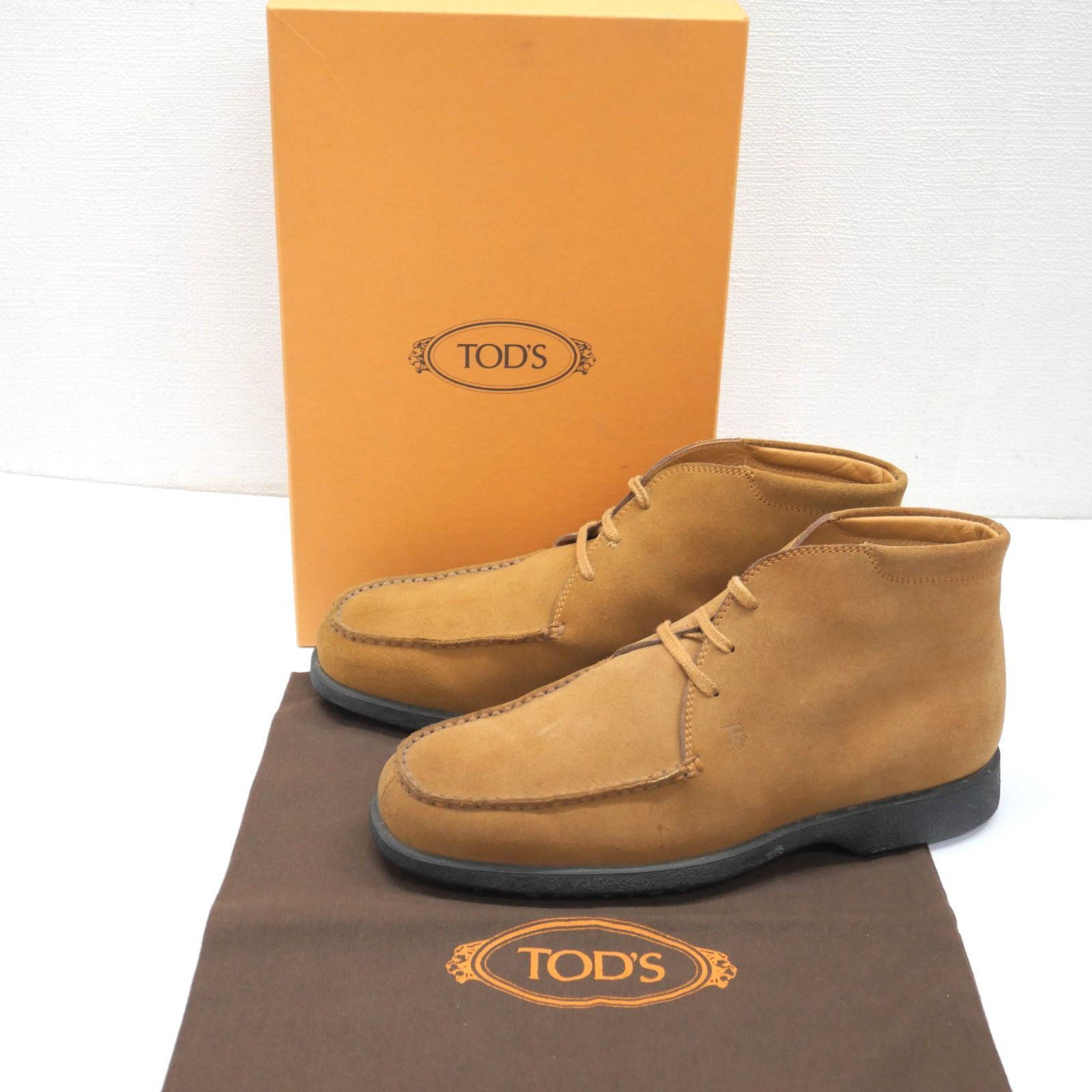 TOD'S トッズ チャッカ ブーツ スエード レザー サイズ8