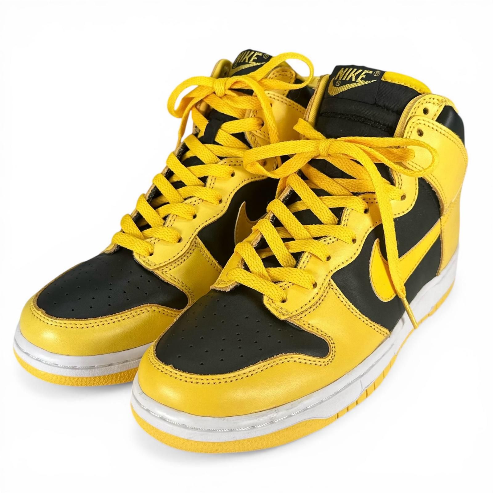 未使用品▲NIKE ナイキ ヴィンテージ 1999年製 630335-071 DUNK HIGH LE ダンク ハイカットスニーカー ブラック イエロー 27cm メンズ