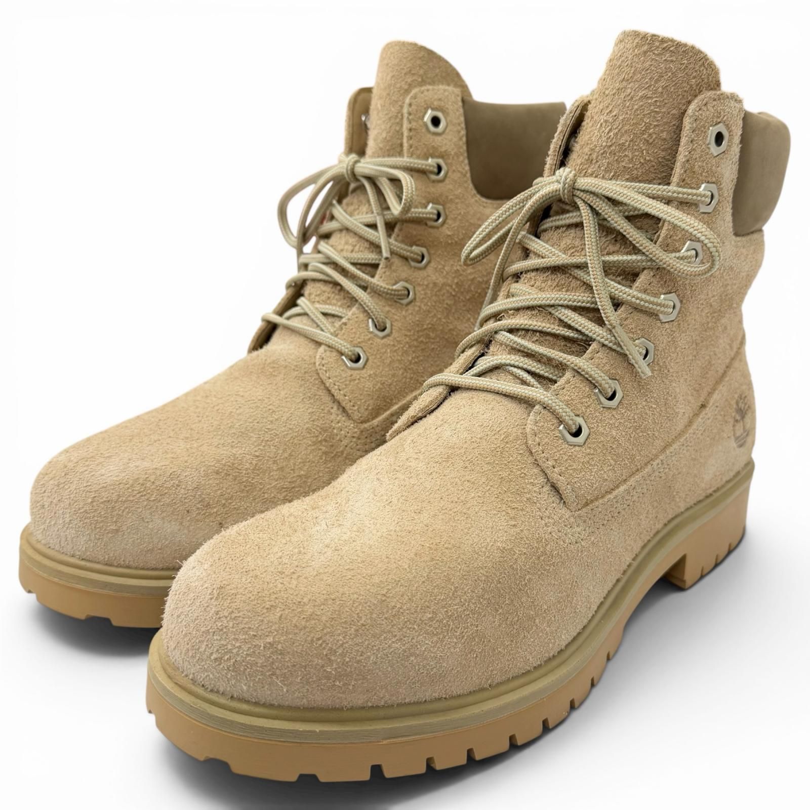 極美品□Timberland nonnative ティンバーランド ノンネイティブ 6 IN LACE WATERPROOF BOOT スウェードレザー アンクルブーツ ベージュ 27 メンズ 箱付き