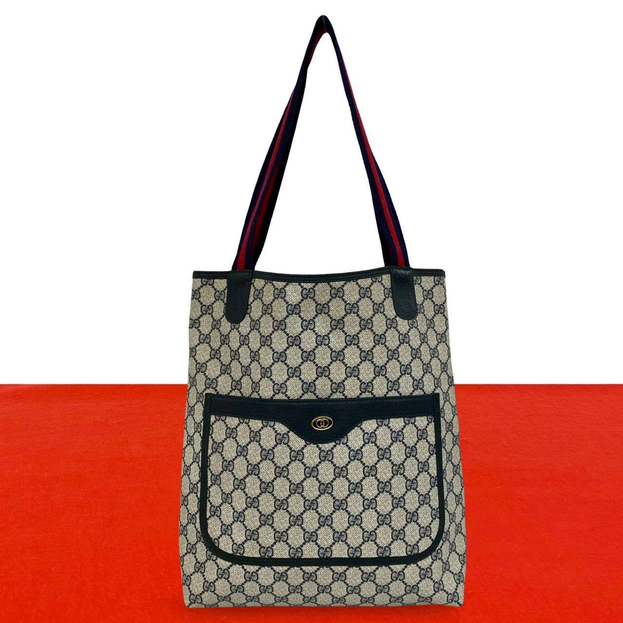 極 美品 GUCCI グッチ オールドグッチ ヴィンテージ シェリーライン GG