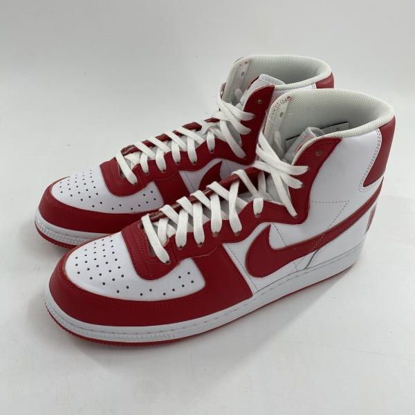 【中古】NIKE Terminator High University Red and White スニーカー 29cm FJ4454-100 ホワイト レッド ナイキ[10]