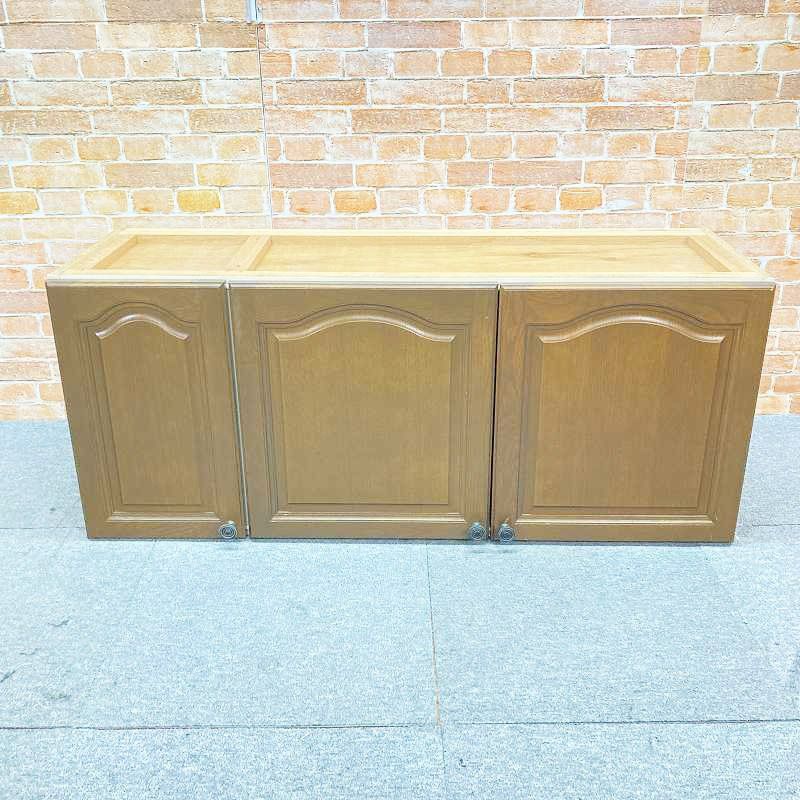 【中古品】【良品】 タカラスタンダード 吊り戸棚 吊棚 トイレ棚 洗面棚 キッチン棚 木製 「幅120cm 幅1200mm」 片開き 観音開き 01F