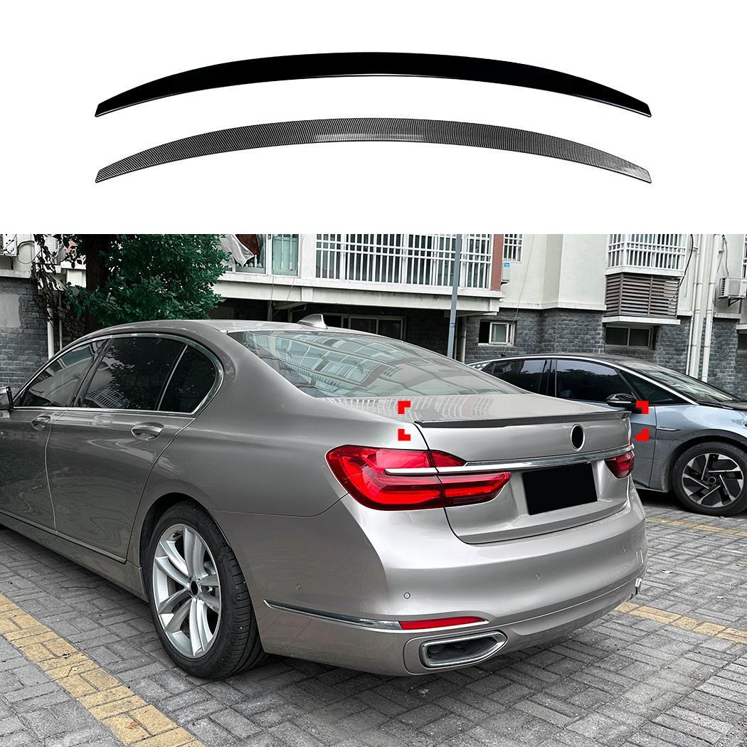 ビーエムダブリュー BMW 7シリーズ 7 Series G11 G12 2016-2022対応 リアスポイラー トランクスポイラー 外装パーツ ABS ピアノブラック カーボン調 リアビューを引き締めるスポーティデザイン 上品な存在感を加えるドレスアップ用品 10,274円