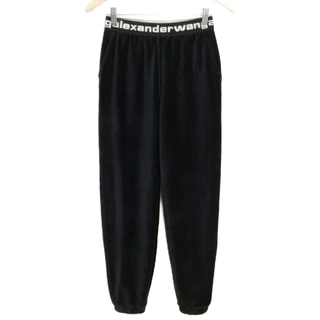 アレキサンダーワン ALEXANDER WANG ストレッチ コーデュロイ ジョガーパンツ XXS ブラック