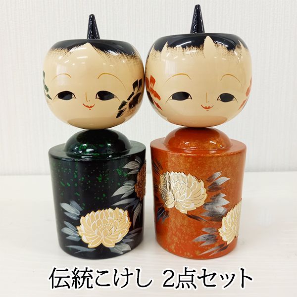 伝統こけし 伝統工芸 民芸品 輪島塗 梅山作 2点セット #m00449 - メルカリ