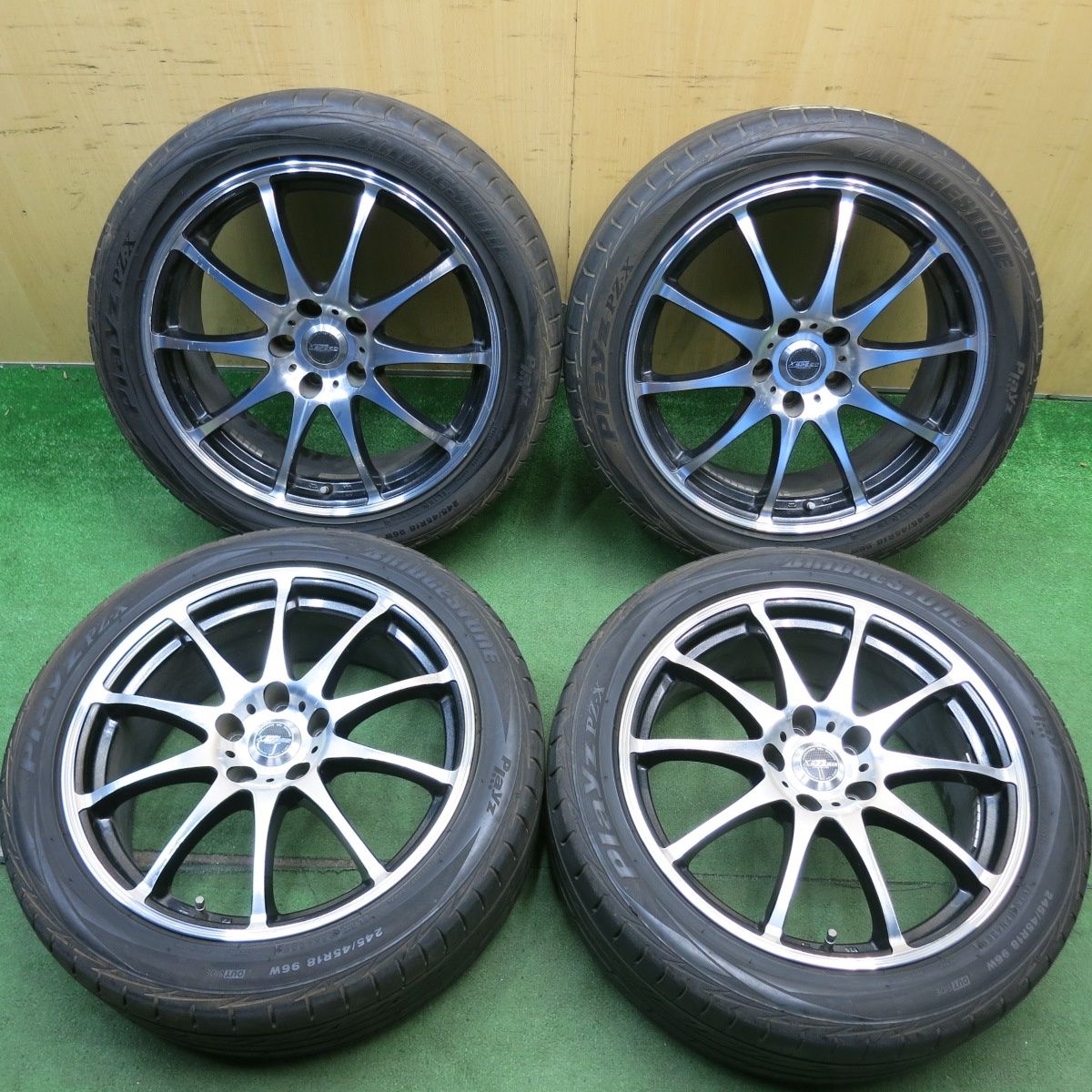 4本価格★245/45R18 ブリヂストン プレイズ PZ-X X CROSS SPEED PREMIUM クロススピード プレミアム 18インチ PCD114.3/5H★6052806HAノ
