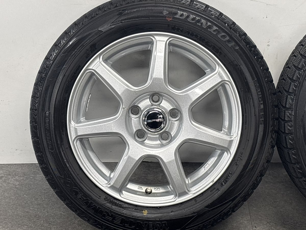 程度良好品】PRD 15in 6J +40 PCD100 ダンロップ ウィンターマックス
