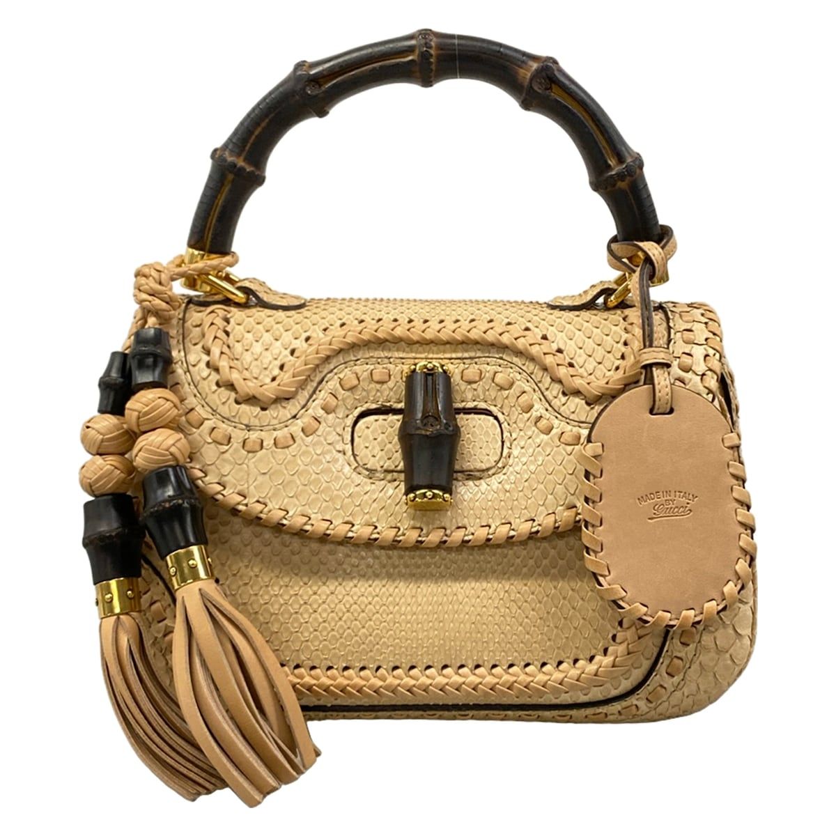 GUCCI(グッチ) ハンドバッグ ニューバンブー 263970 ベージュ