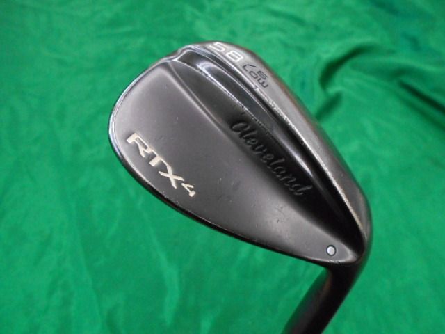 【中古】ウェッジ クリーブランド RTX-4 BLACK SATIN 58-06LOW◆NSPRO950GH(JP)◆S◆58[8381]