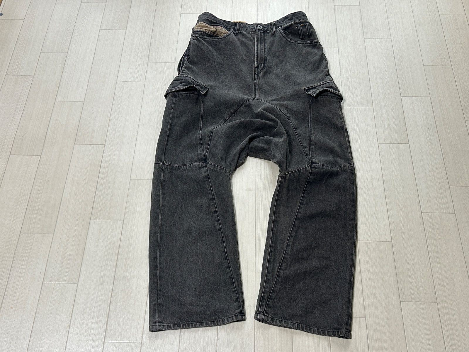 PPFM サルエル デニムパンツ ギミックカーゴ sizeM Y2K【古着】ME6037IKE【匿名配送】