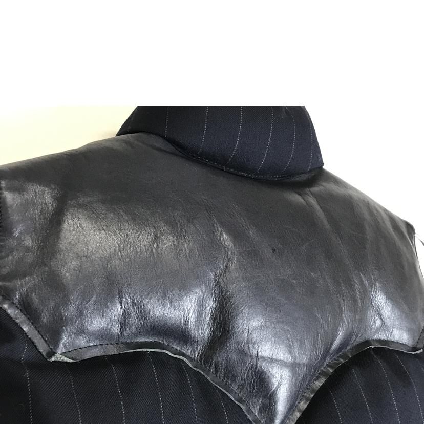 ROCKY MOUNTAIN FEATHER BED レザー切替ダウンベスト 450-452-02 B