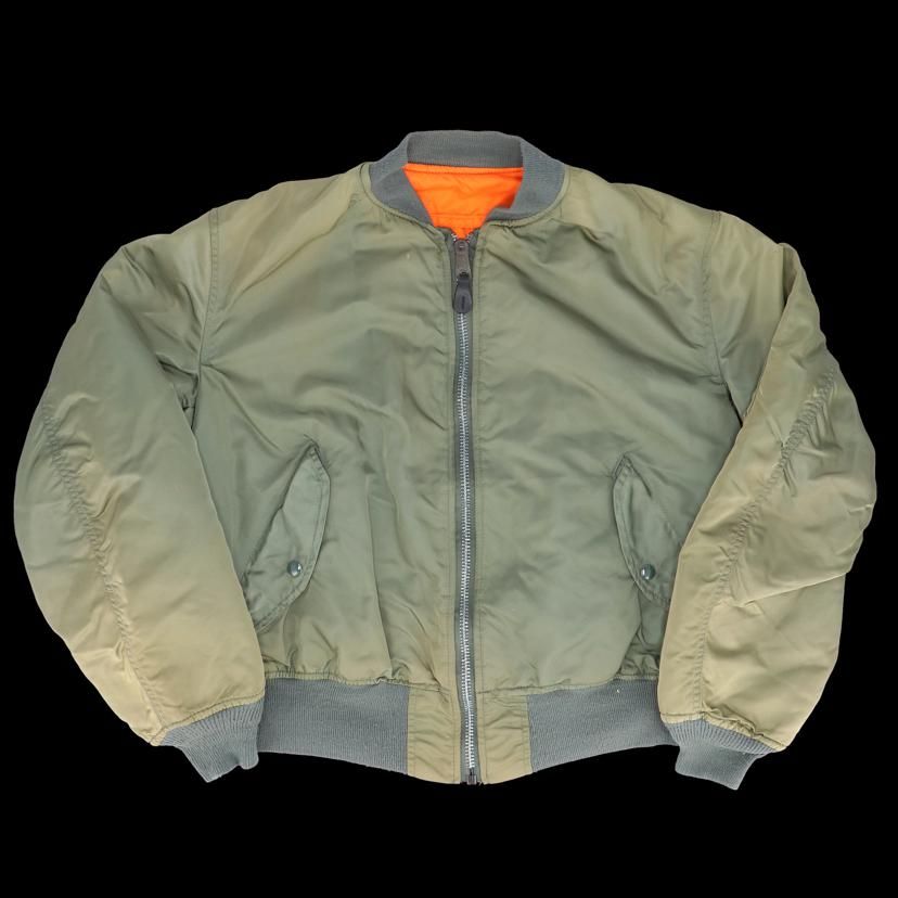 USA製 ALPHA INDUSTRIES ミルスペックジャケット 38 90s ALPHA 90'/MA－1ミルスペック/フライトジャケット/民間向け/USA製/希少