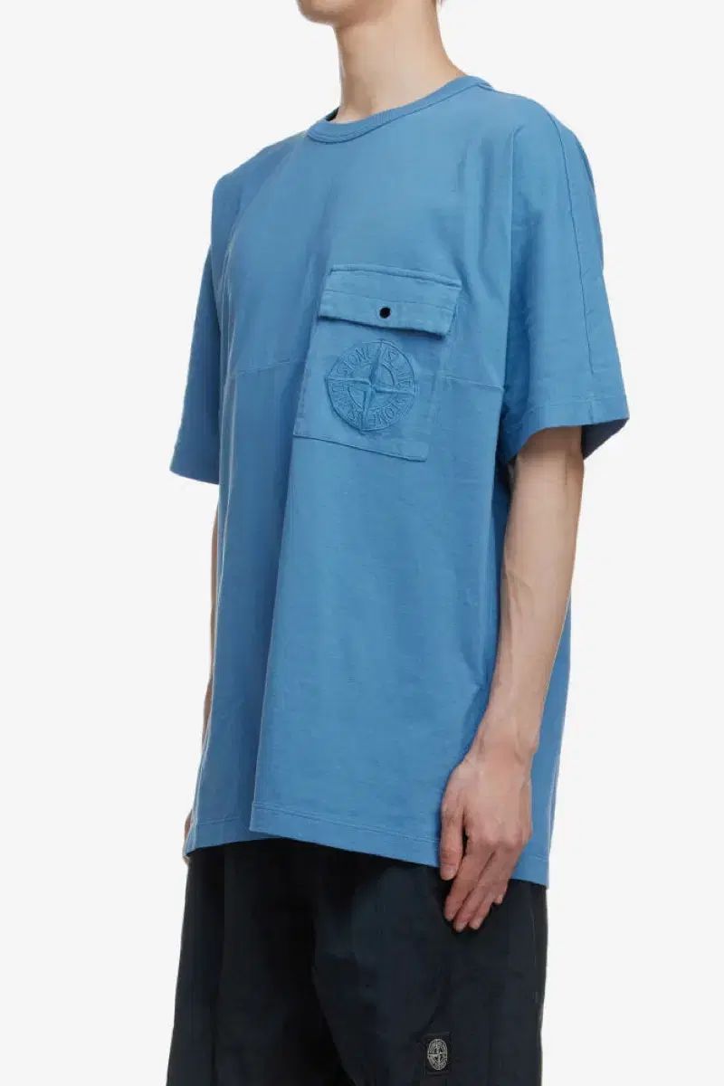 (新品) STONE ISLAND ストーンアイランド ビックロゴ ポケット 半袖 Tシャツ L XL