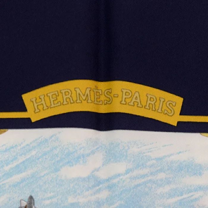 タグ付　エルメス HERMES カレ90 Auteuil en Mai　訳あり エルメス HERMES スカーフ カレ 90 シルク 100％ Auteuil en Mai