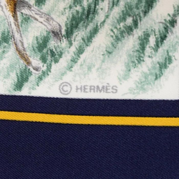 タグ付　エルメス HERMES カレ90 Auteuil en Mai　訳あり エルメス HERMES スカーフ カレ 90 シルク 100％ Auteuil en Mai