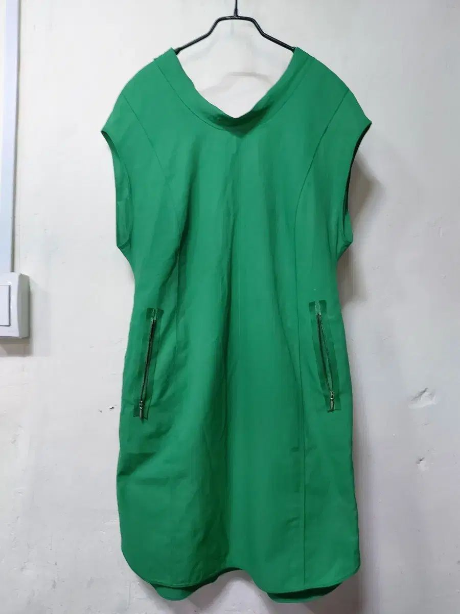 LANVIN 緑色 ノースリーブ ONE PIECE