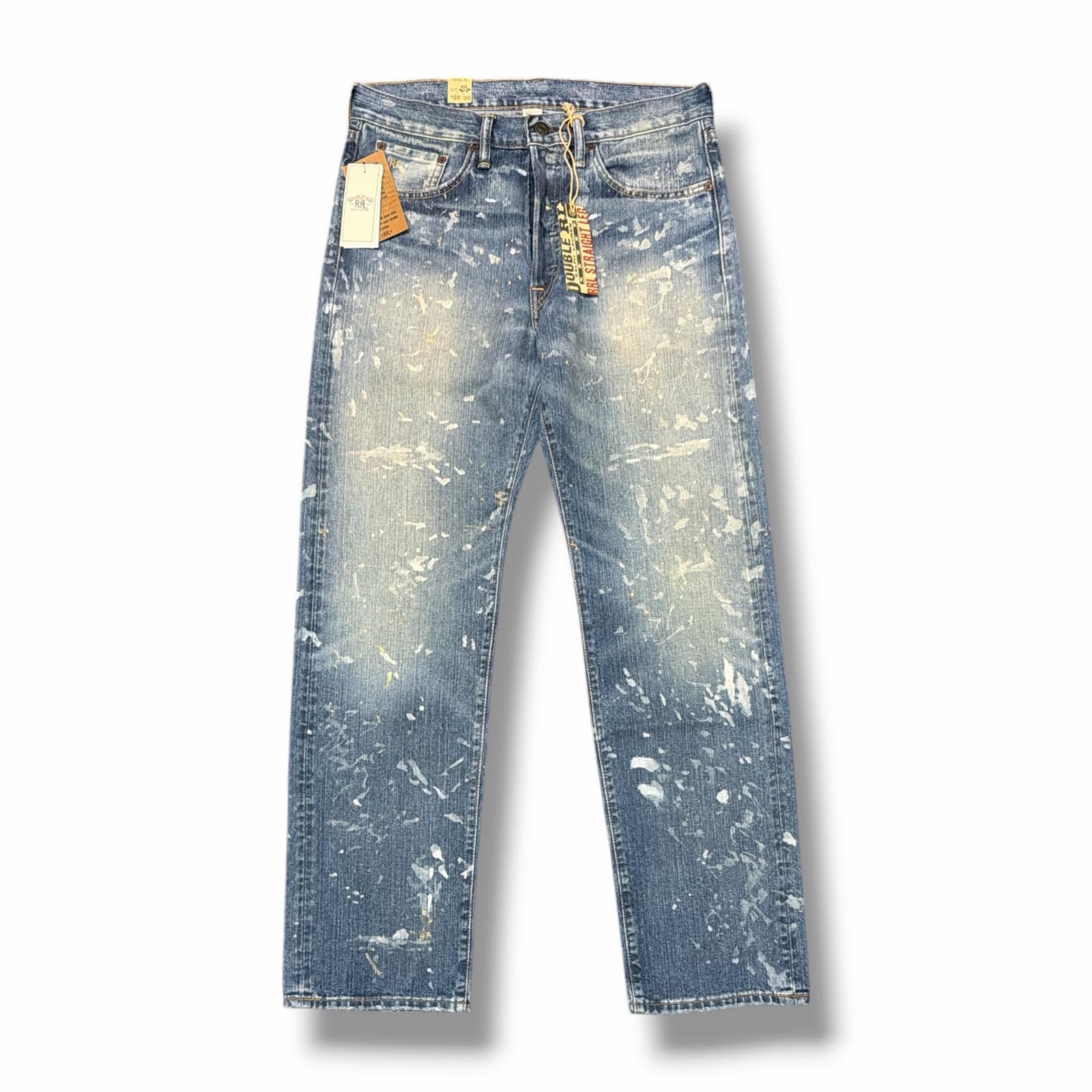 参考上代53900円 未使用 RRL ストレートフィットFenimore ディストレストジーンズ デニムパンツ ダブルアールエル MNRRDNM10920134 インディゴ 30/30 （16339M） 参考上代53900円 未使用 RRL ストレートフィットFenimore ディスト