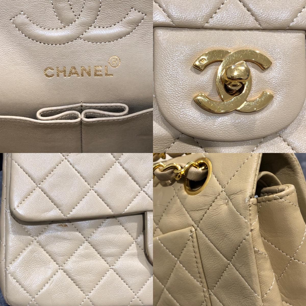 シャネル CHANEL マトラッセ23 A01113 ベージュ ゴールド金具 