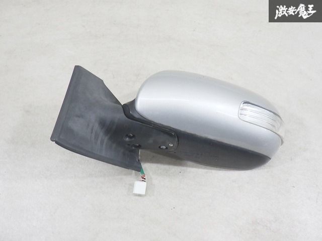 トヨタ 純正 SCP90 ヴィッツ ドアミラー サイドミラー 左 左側 助手席側 ウインカー 7ピン クリアレンズ 即納 シルバー系 棚7-1