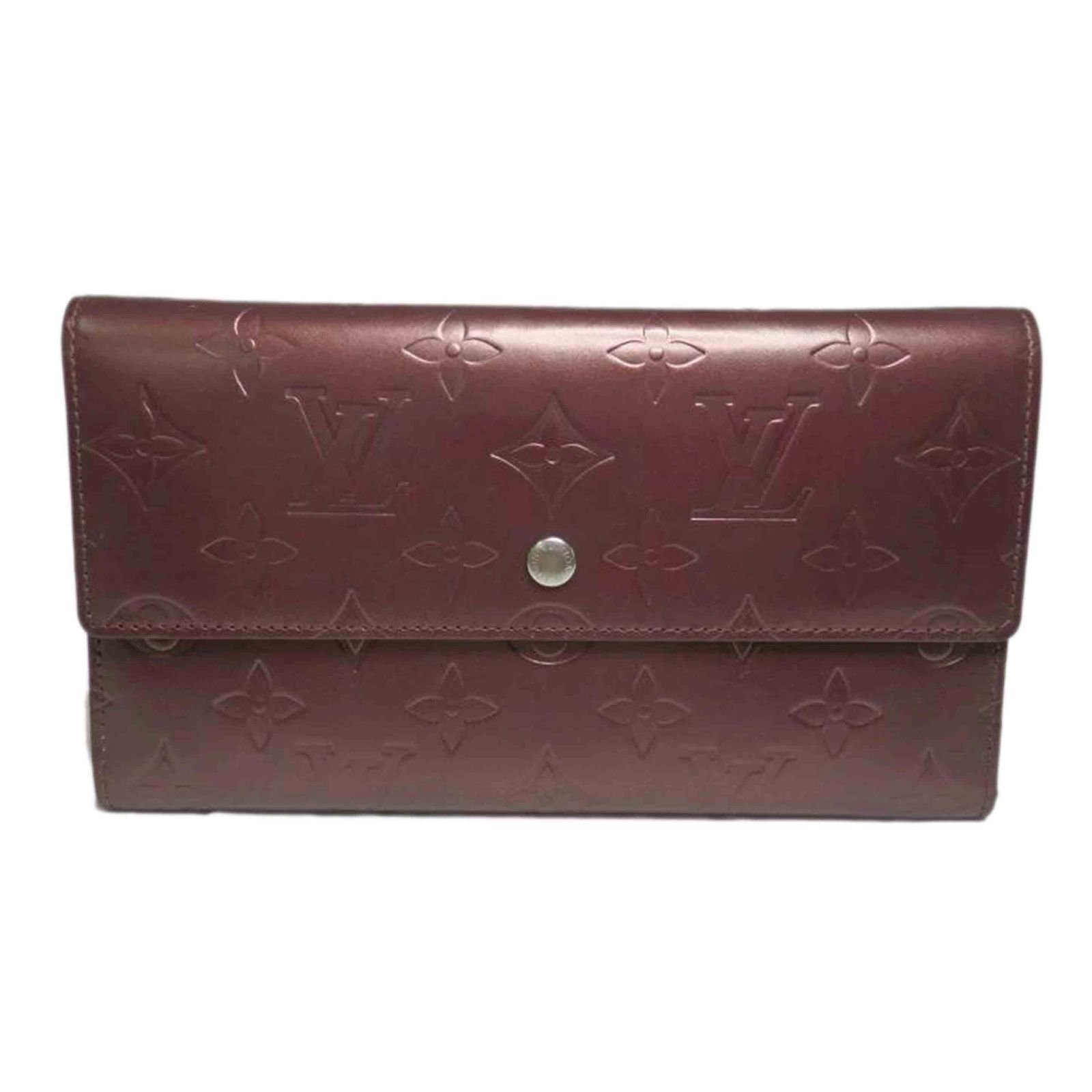 LOUIS VUITTON ポルトレゾール・インターナショナル/モノグラムマット/ヴィオレ M65106 ABランク 84