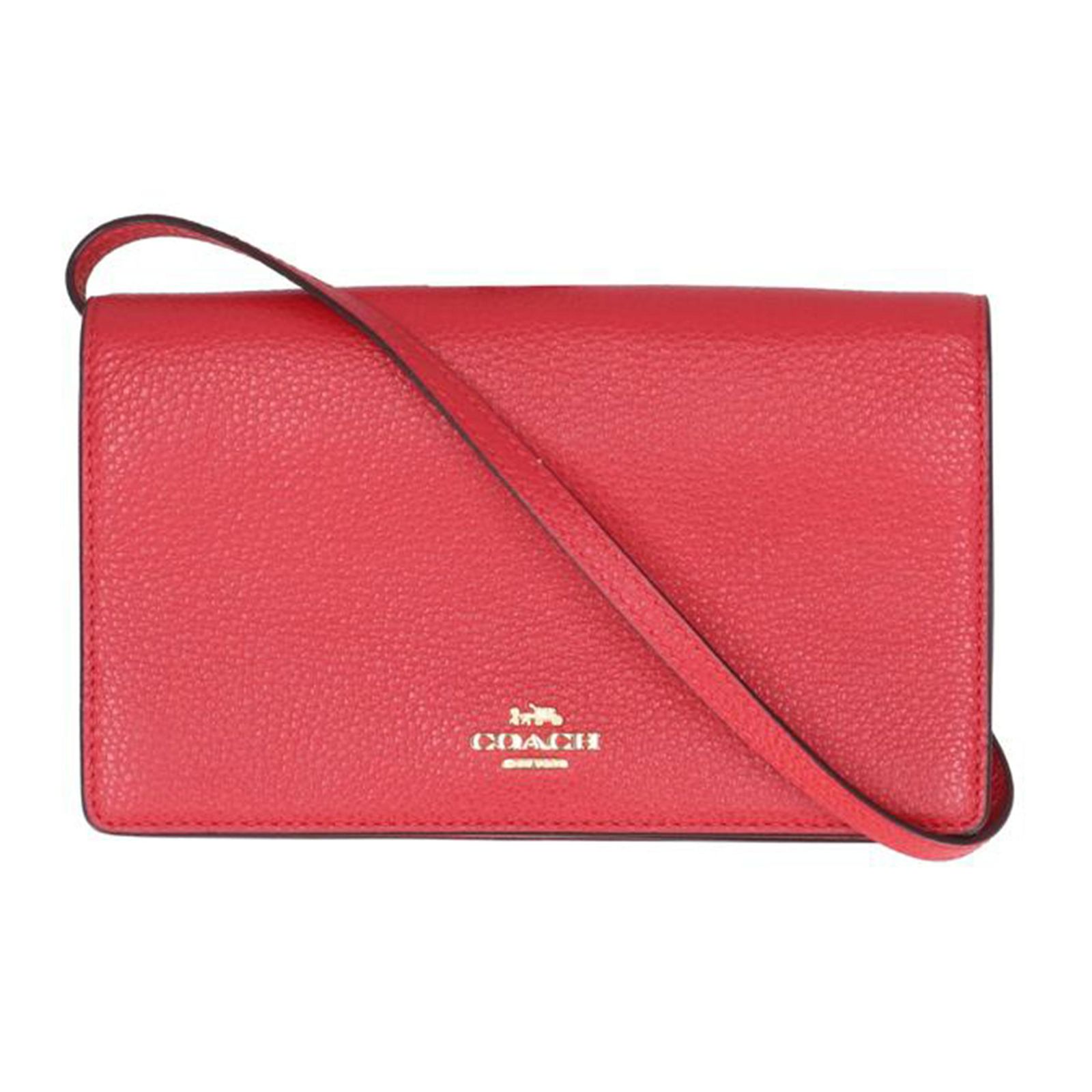 COACH ペブルドレザーショルダーウォレット F30256 Aランク 22