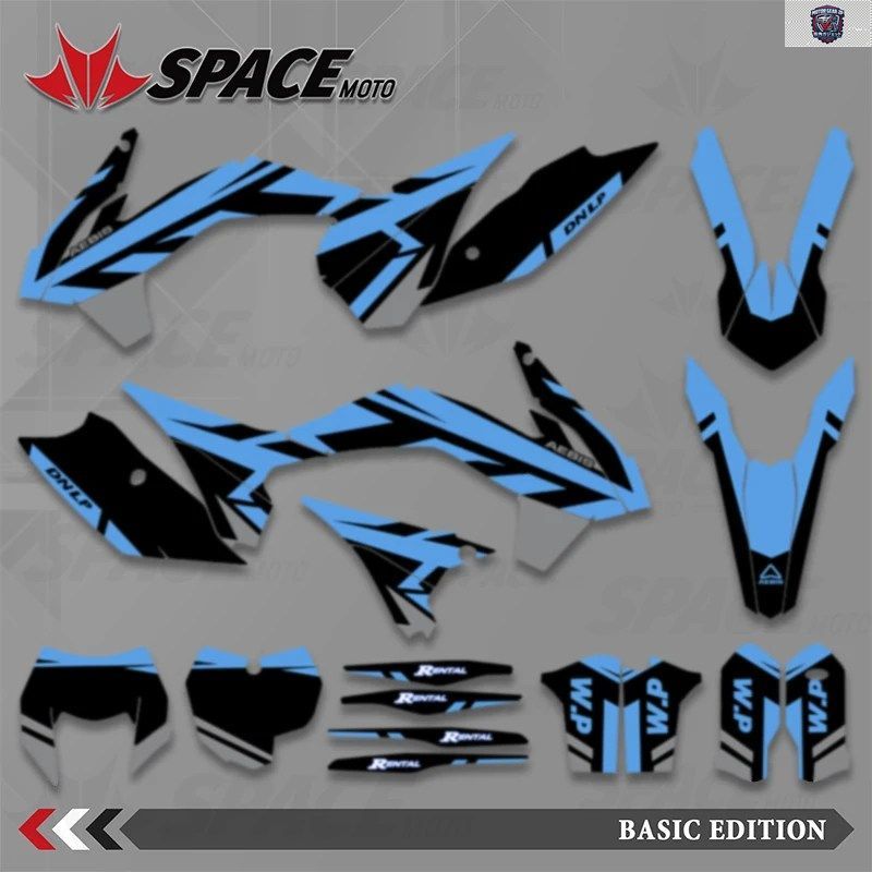 SPACE KTM SX SXF 125 250 350 2013-2015 EXC EXC-F 125 250 300 350 2014 2015 2016 グラフィック デカール ステッカー オートバイ 背景