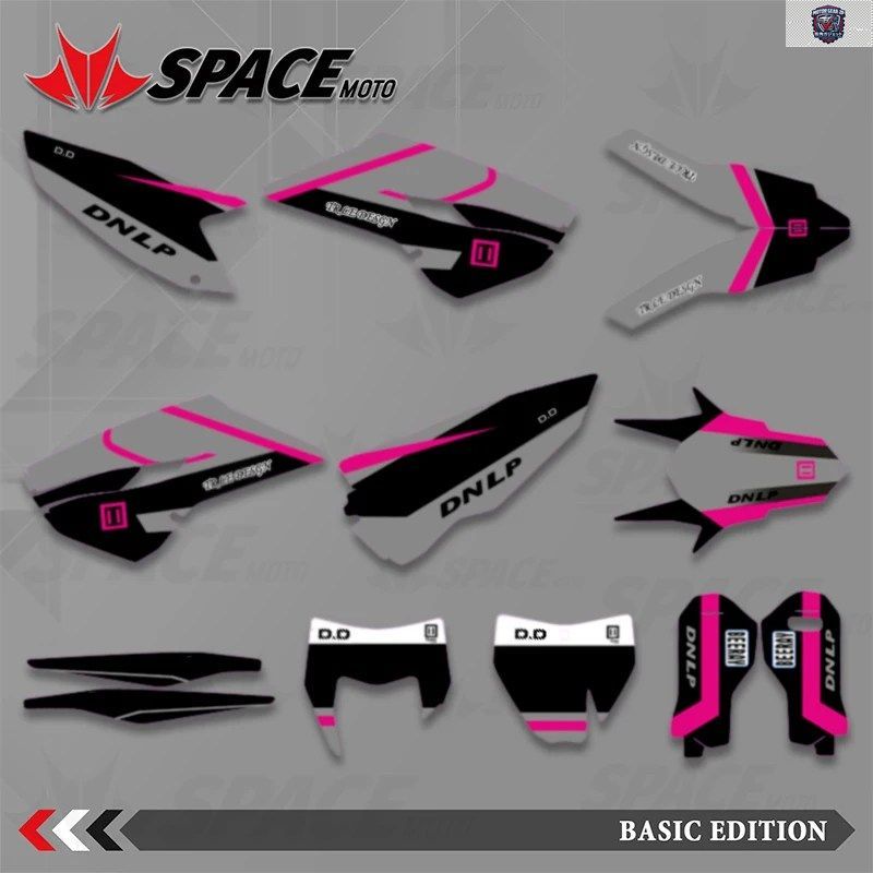 SPACE MOTO HUSQVARNA TC FC FS 125 250 350 450 2014 2015 TE FE 2014 2015 2016 グラフィック背景デカールステッカーオートバイ