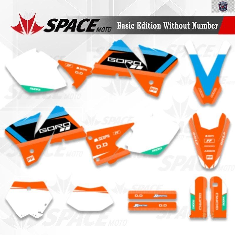 スペースフルグラフィックデカールステッカーキット KTM EXC 125 200 250 300 380 400 520 1998 1999 2000