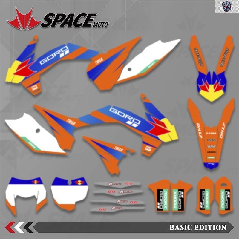 スペースモーターサイクルグラフィック KTM EXC EXC-F XCW 125 250 300 350 450 2014 2015 2016 SX SXF 2013-2015 デカール ステッカー