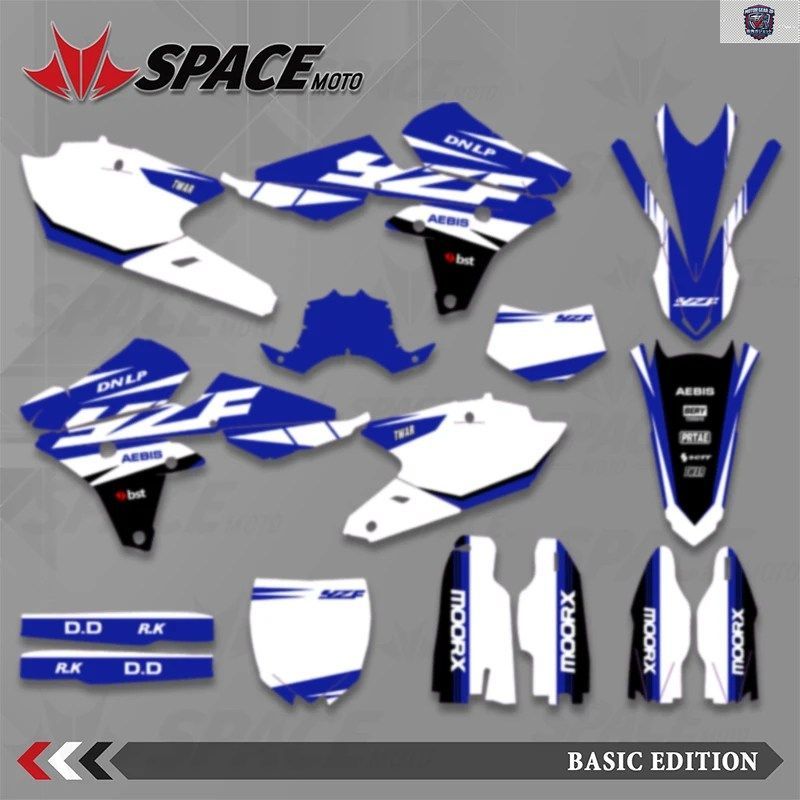 スペース モーターサイクル デカール キット ヤマハ YZF250 2014 - 18 YZF250 ステッカー アクセサリー デコレーション 背景