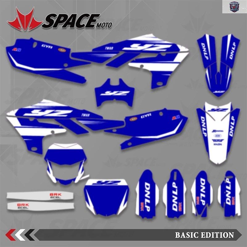 スペースモーターサイクルグラフィックデカールキット ヤマハ YZF250 2019-2023 YZF450 2018-2022 WRF450 2019-2022 WRF250 2020-2023