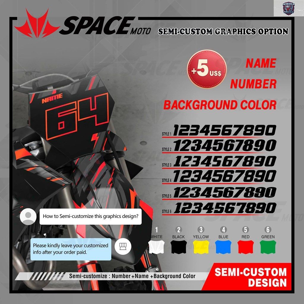 スペースフルグラフィックデカールステッカーキット KTM EXC 125 200 250 300 380 400 520 1998 1999 2000