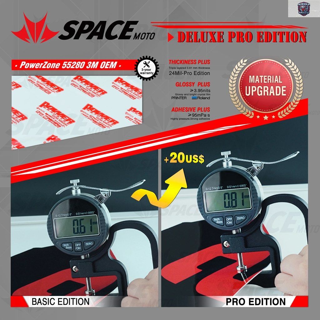 スペースモーターサイクルグラフィックデカールキット ヤマハ YZF250 2019-2023 YZF450 2018-2022 WRF450 2019-2022 WRF250 2020-2023