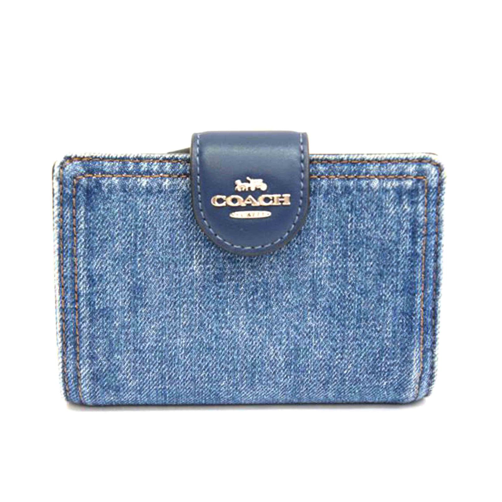 COACH デニム2つ折り財布 CA096 Aランク 05