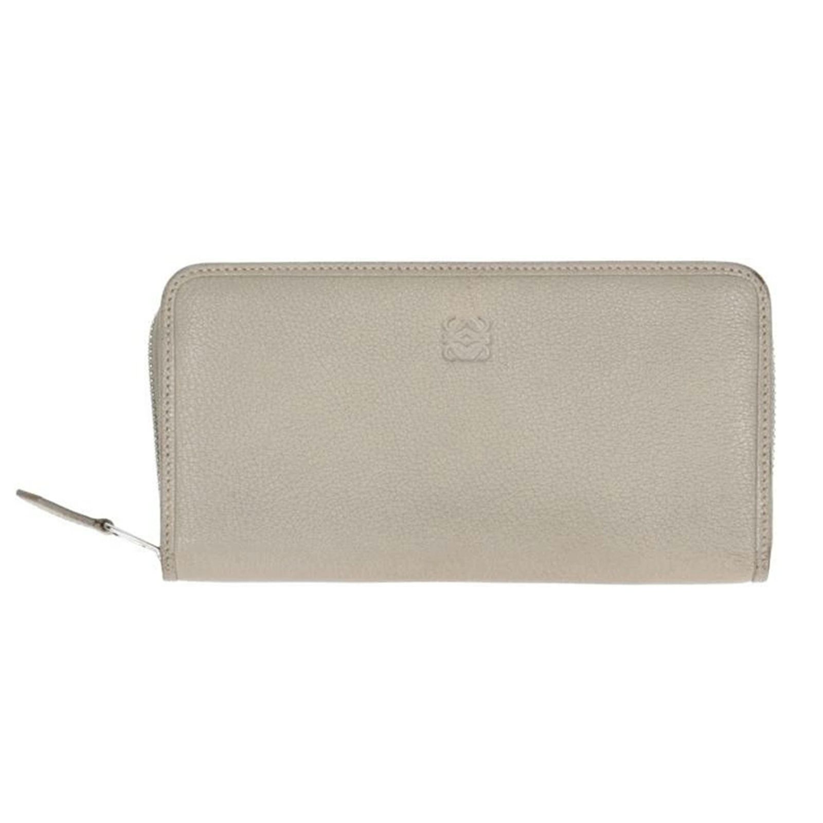 LOEWE アナグラム/ラウンドファスナー長財布/ベージュ ABランク 18