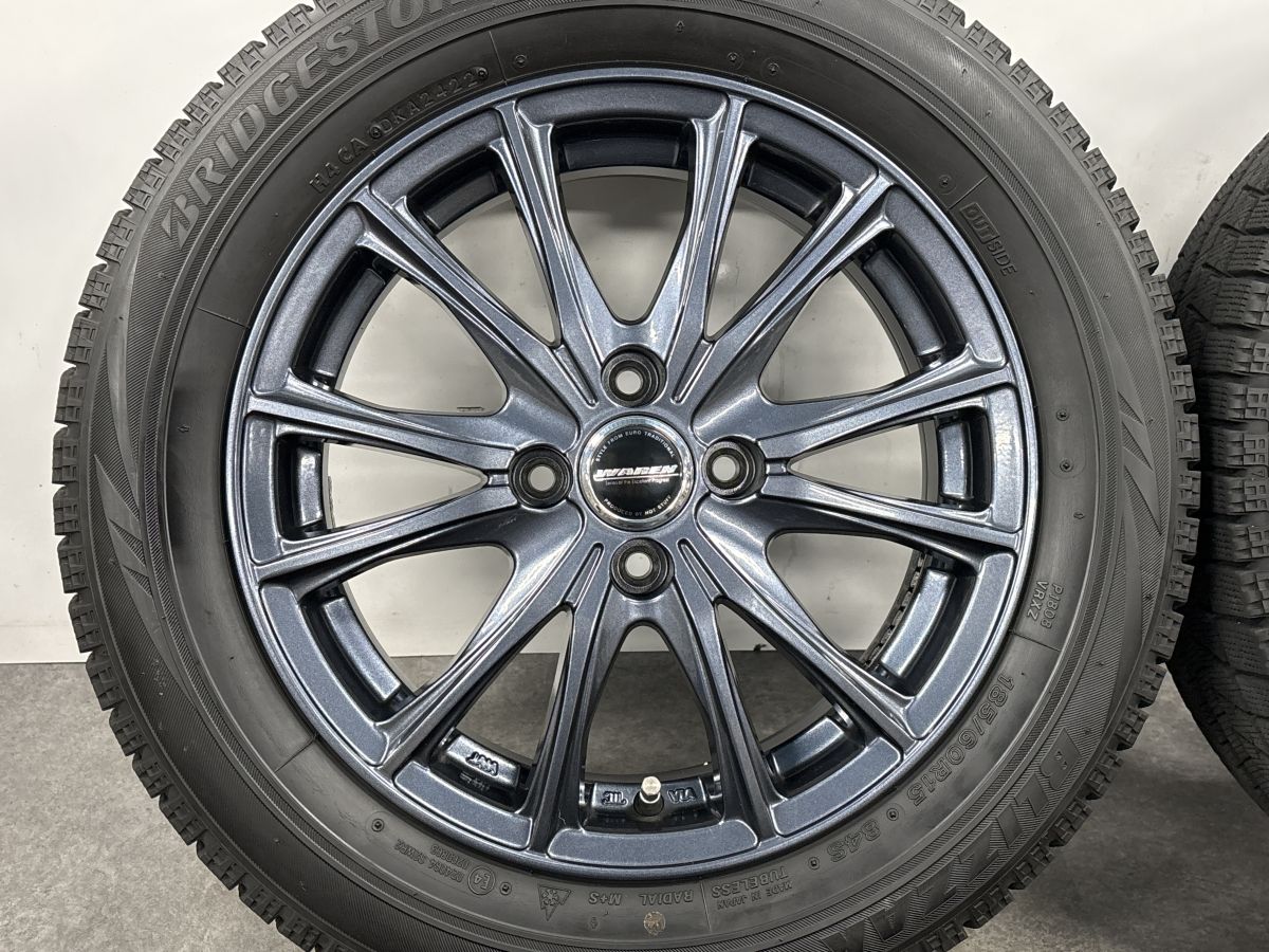 美品 バリ溝】WAREN W05 15in 5.5J +38 PCD100 ブリヂストン 