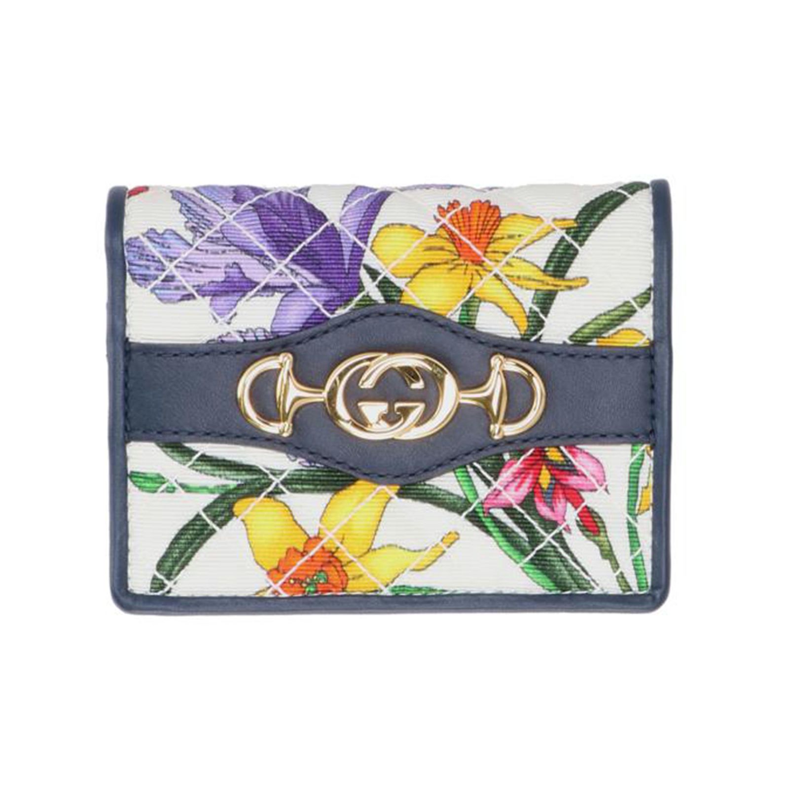 GUCCI フローラープリント/二つ折りコンパクトウォレット 536353 Aランク 18