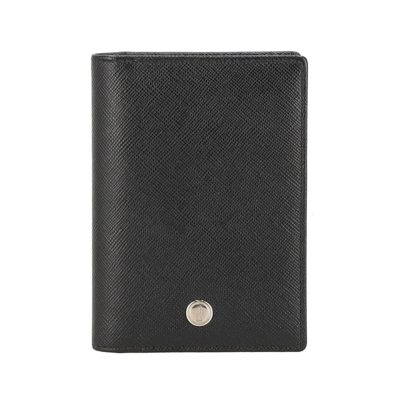 dunhill レザー二つ折りカードケース・名刺入れ/ブラック Aランク 18
