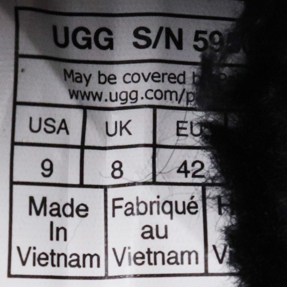 27cm UGG M TASMAN スリッポン サイズ42 ブラック 5950
