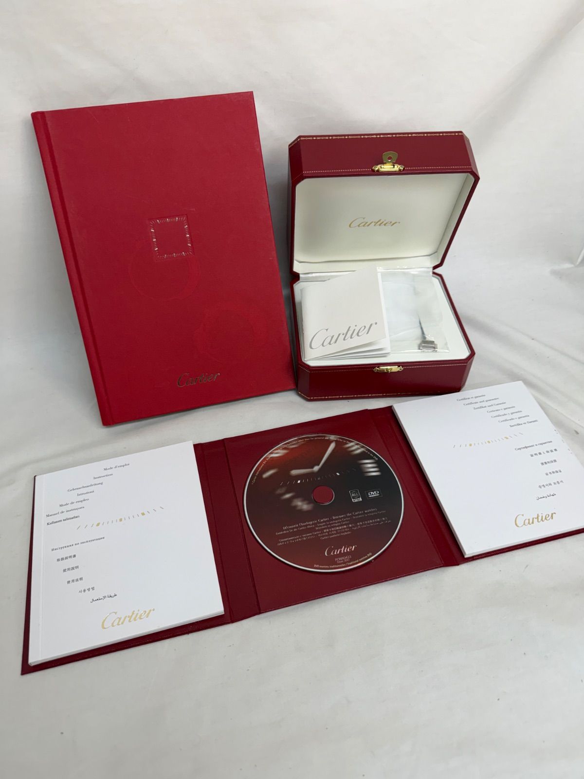 ◇Cartier カルティエ BOX コマ付き 取扱説明書 時計コレクション