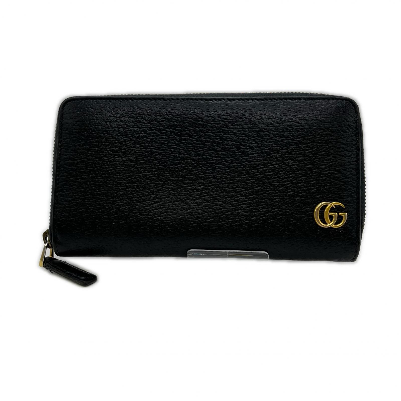 GUCCI グッチ ラウンドファスナー財布 428736･2184 ブラック