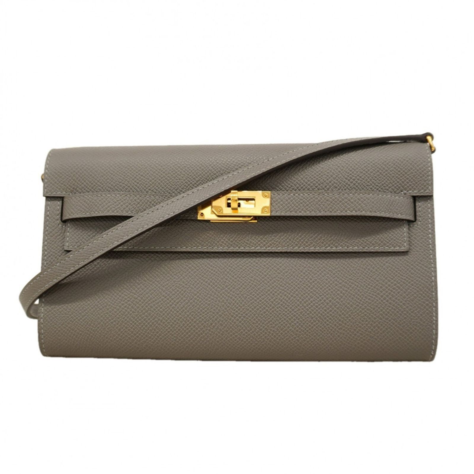 エルメス(Hermes) エルメス 財布・ショルダーウォレット ケリートゥーゴー ヴォーエプソン グリメイヤー W刻印レディース