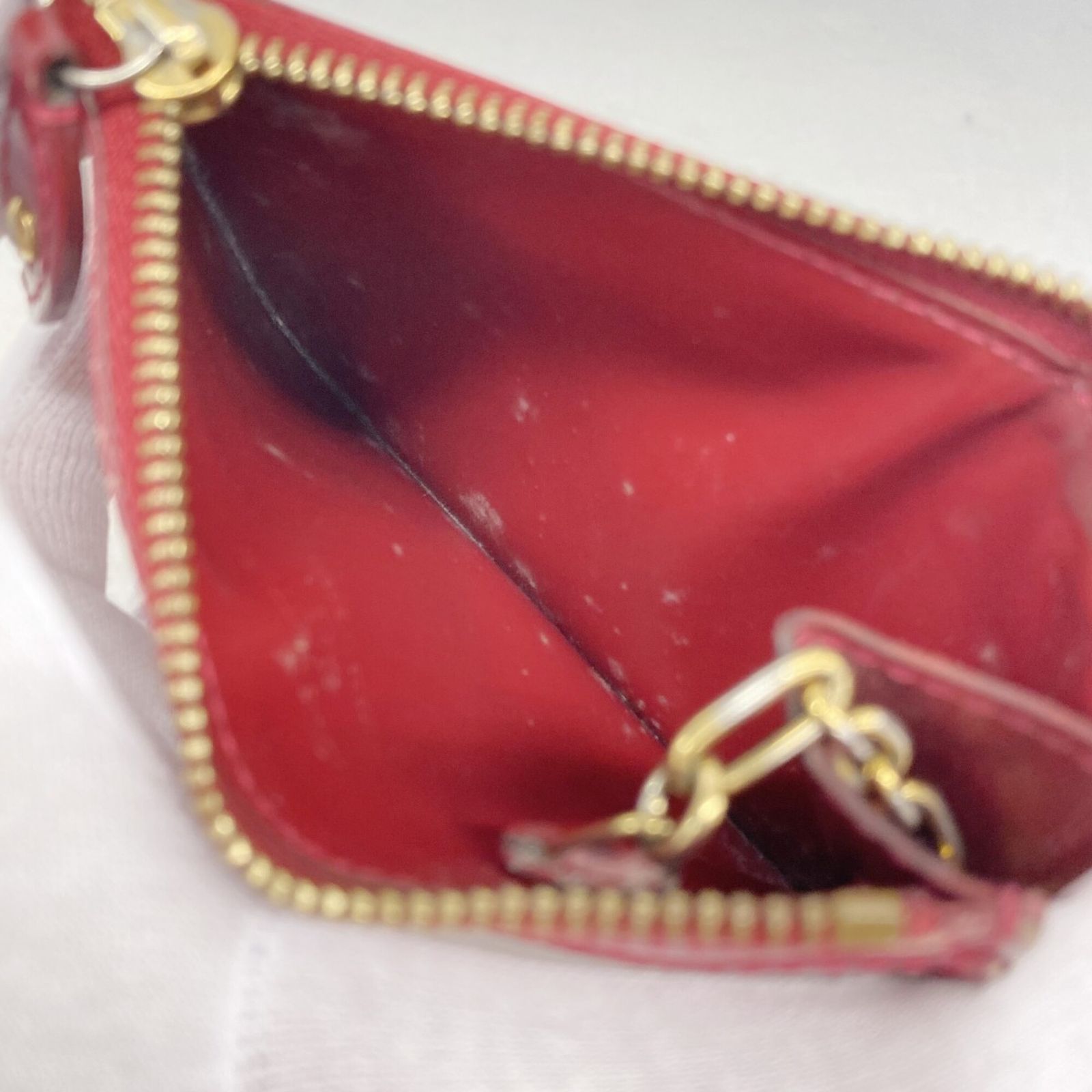 ルイ・ヴィトン(Louis Vuitton) ルイ・ヴィトン 財布・コインケース ヴェルニ ポシェットクレNM M91737 ルージュグルナディーヌレディース