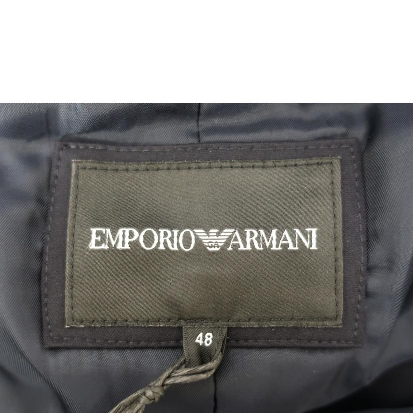 EMPORIO ARMANI エンポリオ・アルマーニ/ダブルブレスト トレンチコート サイズ48 Lサイズ ダークネイビー/6D1L61 1NUBZ/SAランク/65【中古】 EMPORIO ARMANI ダブルブレスト トレンチコート サイズ48 Lサイズ